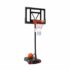 Panier de basket-ball pour enfants - Hauteur de jante - Construction stable - Matériaux durables - Noir